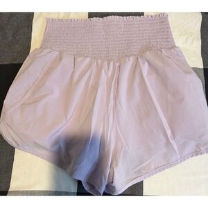 Offline by Aerie Women's High Wasted Real Me Shorts Pink Size Large